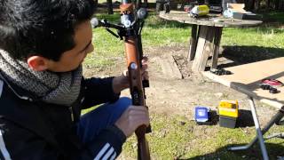 KRAL PUNCHER 330CC 58 CM Barrel 22 cal Chrony Test [upl. by Domela390]