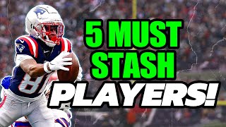 5 MUST STASH Players for 2024  Dynasty Football [upl. by Doownyl]