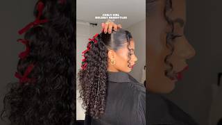 Would you try this hairstyle❤️💋 curlyhairstyles curlyhair curlyhairtutorial [upl. by Leahcimluap]