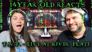 Annie likes ACDC 14 YearOld Reaction to TNT live at River Plate [upl. by Yelich914]