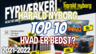 FYRVÆRKERI 20212022  TOP 10 OVER HARALD NYBORGS FYRVÆRKERI [upl. by Holcomb]