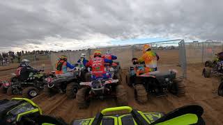 SKEGNESS BEACH RACE QUADS 2021 1st LAP POLARIS SCRAMBLER 1000 ATV QUAD [upl. by Lazare325]