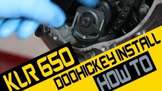 THE BEST KLR650 DOOHICKEY INSTALL VIDEO ON YOUTUBE  AVOIDED CERTAIN DISASTER [upl. by Admana]