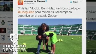 Un hipnotizador durmió al ‘Hobbit’ Bermúdez en pleno entrenamiento de Jaguares [upl. by Aeduj]