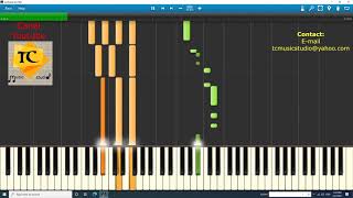 Trece sirul anilor  Tutorial orgă amp pian [upl. by Xxam]