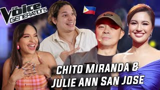 Latinos react to Julie Ann San Jose amp Chito Miranda surprise show at The Voice [upl. by Tav]