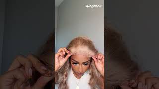 This wig is really tea 🤩 megalookhair megalook wigs wiginstall hairstyle blondehair [upl. by Denton63]