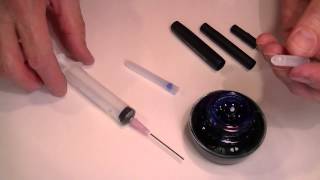 How to Refill a Fountain Pen Ink Cartridge with ink [upl. by Virg134]