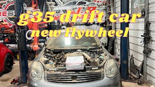 Grandfatherdriftcarinstalling newclutchamppressureflywheel [upl. by Shorter958]