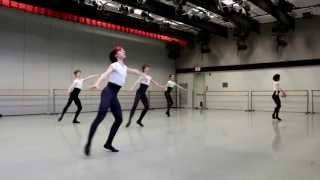 Kirov Academy of Ballet students learning Allegro Brillante with John Clifford [upl. by Ayekal]