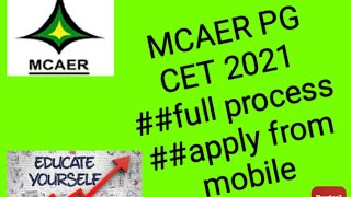 MCAER PG CET 2021 full process to fill form in telugu photo and signature [upl. by Livi11]