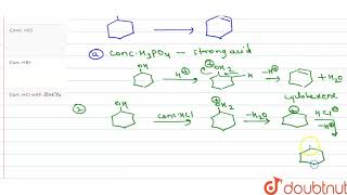 Which of the reagents on reaction with cyclohexanol gives best yield of cyclohexene [upl. by Ahcirt557]