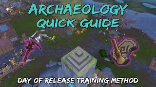 Archaeology Training Quick Guide Runescape 3 [upl. by Ade]