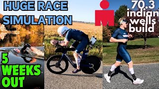 703 INDIAN WELLS HALF IRONMAN PREP  WEEK 7 FULL WEEK OF TRIATHLON TRAINING  BIG RACE SIMULATION [upl. by Aziza]