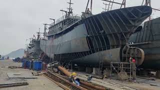 New building fishing trawler construction process htdmarinecom trawler fishingvessel shipyard [upl. by Jessi]