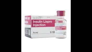 Pharmacology of Insulin Lispro  Mechanism of action pharmacokinetics Uses indications Adverse e [upl. by Brockie]