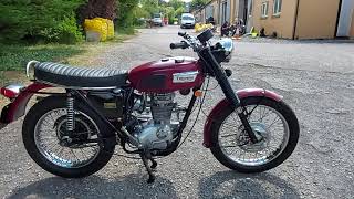 1970 TRIUMPH TROPHY TRW 250 STREET SCRAMBLER FOR SALE WALK ROUND AND START UP [upl. by Elleiand964]