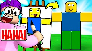 GUESS MY DRAWING Picture Game CHALLENGE In ROBLOX DOODLE TRANSFORM IMPOSSIBLE [upl. by Blodget]