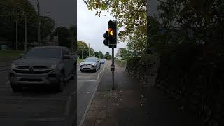 Saint Austell Carlyon Road Siemens Helios CLS Traffic Lights Pelican Crossing [upl. by Enilekaj]