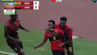 Gol de João Milson hoje  Gana x Angola 01 Todos os GolsCopa das Nações Africanas [upl. by Ettenel]