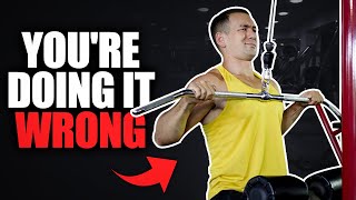 Stop Doing Lat Pulldowns Like This 8 MISTAKES [upl. by Colley]