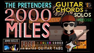 2000 MILES Playing Along THE PRETENDERS  GUITAR CHORD TUTORIAL with LYRICS unique [upl. by Kimberlee]