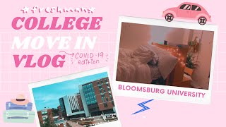 college move in vlog  Bloomsburg University [upl. by Shirline64]