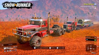 SnowRunner  Tayga 6455B 6x6 Truck Delivering Windmill Cargo in Mud Conditions Pc Gameplay  371 [upl. by Bruni]