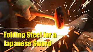 Folding Steel for Japanese Swords  Part 1 [upl. by Patrizius]