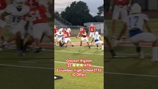 3 ⭐️ ATH Grayson Rigdon Can Run the Rock 🔥 footballhighlights [upl. by Ilise]