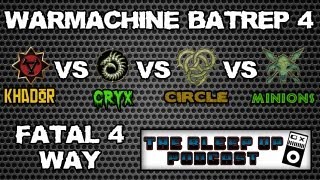 WarmachineHordes  Battle report  4 player BATTLE ROYALE [upl. by Deirdra]