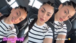 اليوم عملت تراس شعري Hair Extension Tresse Sarra Cherif سارة الشريف فلوجة Sarra Cherif Vlog [upl. by Ashelman712]