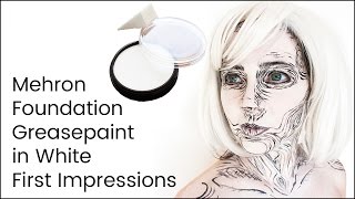 Mehron Foundation Greasepaint White First Impressions [upl. by Potts]