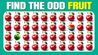 Find the ODD One Out  Fruit Edition 🥝🍓🍒 Easy Medium Hard  30 Ultimate Levels Quizzer Odin [upl. by Sardse]