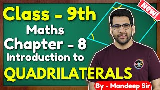 Class  9th Ex  8 Intro Quadrilaterals Maths New NCERT CBSE [upl. by Flavio]