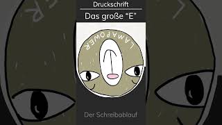 🦙Druckbuchstabe E  die Druckschrift von Anfang an richtig schreiben lernen [upl. by Delos]