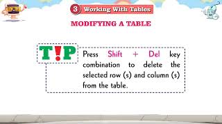 Chapter3 Working With Tables  Computer Class5  Student Scholar [upl. by Onailerua420]