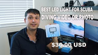 Cheap and Best LED Lights for GoPro 3 4 5 6 7 amp Sony X3000 for scuba underwater video photography [upl. by Aniweta]