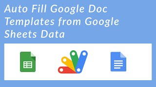 Auto Fill Google Doc Template from Google Sheets Data Using Google Apps Script [upl. by Remos]