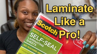 Secrets to Laminate EASY Like a Pro [upl. by Georgie]