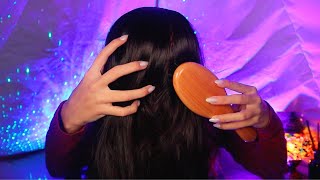 ASMR  Hair Play Scalp Massage amp Hair Brushing  Clipping no talking [upl. by Roley]