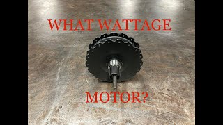 What wattage motor An introduction to EBikes [upl. by Baptist]