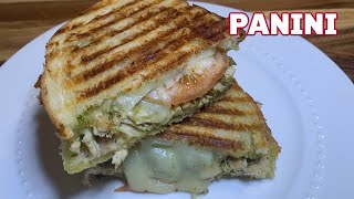 Easy Panini Recipe  How To Make A Panini  Easy Delicious Grilled Sandwich [upl. by Leftwich]