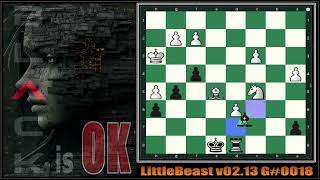 LittleBeast v0213  Modern Benoni Defense stockfish chessgame chesstactics chessstrategy chess [upl. by Mlehliw]