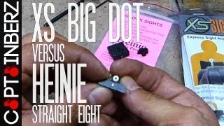 XS Big Dot vs Heinie Straight Eight Ledge Sights [upl. by Sheryle]