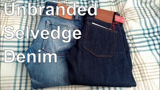 Unbranded Denim UB101 Skinny Selvedge Raw Indigo Review and Comparison [upl. by Clem]