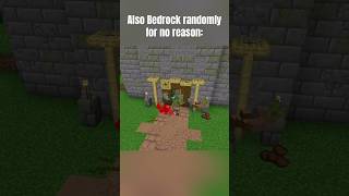 Bedrock has a lot of random death bugs… minecraft mineraftpe minecraftmeme minecraftshorts [upl. by Notned]