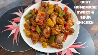 BEST HOMEMADE SWEET SOUR CHICKEN  FULL RECIPE [upl. by Aratahs385]