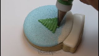 How To Decorate Snow Globe Cookies [upl. by Lebatsirc]