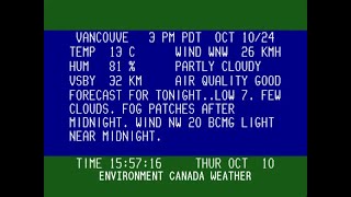 Vancouver BC  LIVE Weather 247  90s Weather Channel [upl. by Ayirp]